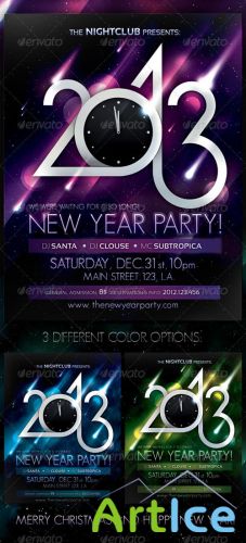 GraphicRiver - 2013 New Year Party Poster 499730