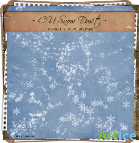 Snow Dust Photoshop Brushes