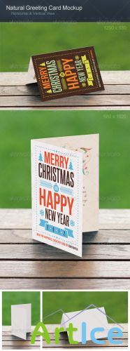 GraphicRiver - Natural Greeting Card Mockup