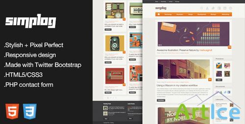 ThemeForest - Simplog - Responsive HTML5 Blog Template