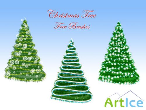 Christmas Tree Photoshop Brushes