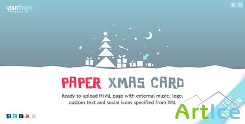 ActiveDen - Stop-Motion Paper Christmas Card XML