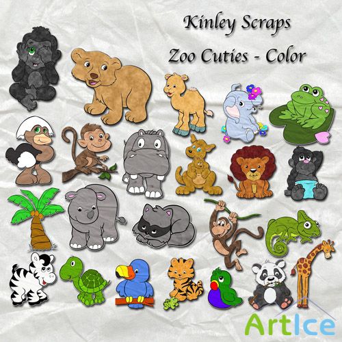 ScrapSet- Zoo Cuties - Color