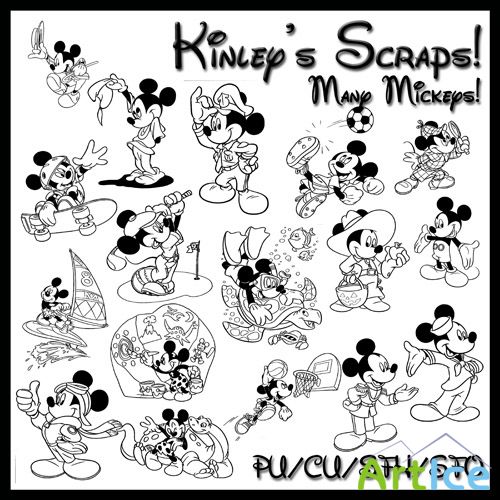 Scrap Kit -  Many Mickeys