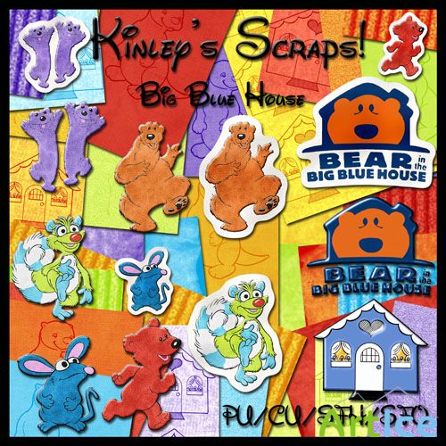 Scrap Set -  Big Blue House