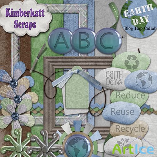 Scrap Set -  Earth Day