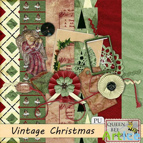 Scrap Set - Vintage Christmas