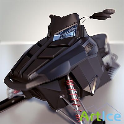 Snowmobile - HIGH POLY