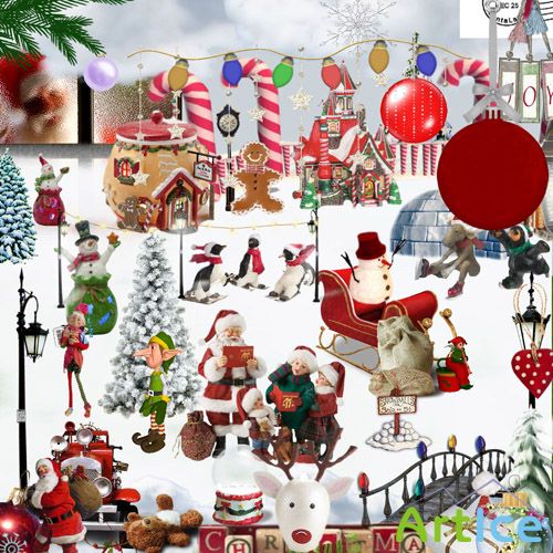 Scrap Set -  SANTA LAND