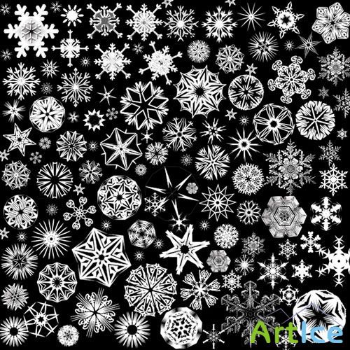 Photoshop CS Brushes - Snowflakes