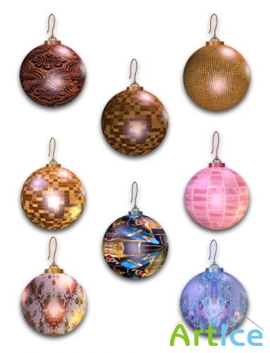 Scrap-kit - Christmas balls