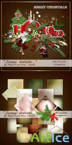 Scrap Set - Zestaw HoHoHo..Merry Christmas