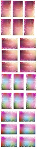 Bokeh Vector Banners