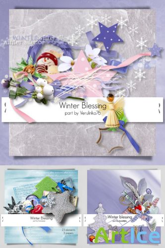 Mega Scrap Set - WInter Blessing 1