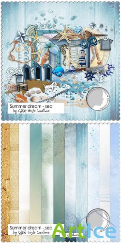 Scrap Set - Summer Dream - Sea