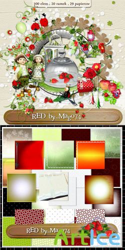 Beautiful Scrap Set - RED