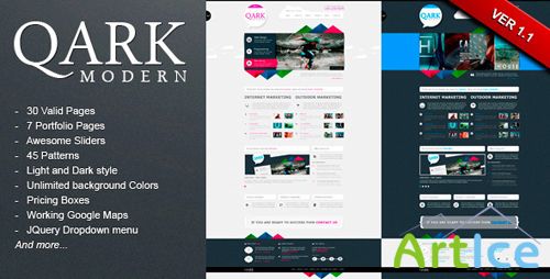 ThemeForest - QARK Modern - HTML Template