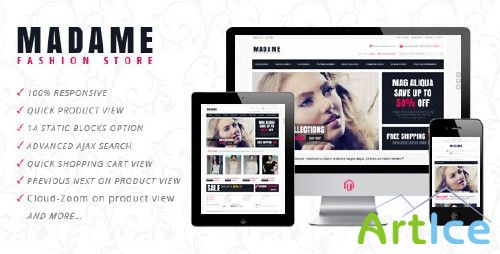 ThemeForest - Madame - Responsive Fashion Store Magento Theme