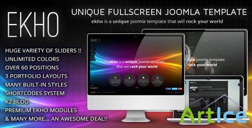 ThemeForest - EKHO Unique Joomla Template