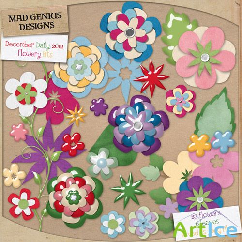 Scrap Set - Flowery Goodness