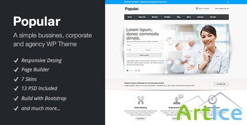 ThemeForest - Popular v2.0.2 - Responsive WordPress Theme