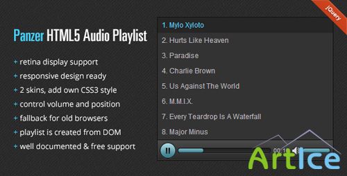 CodeCanyon - Panzer - HTML5 Audio Playlist