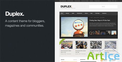 ThemeForest - Duplex v1.1.3 - Magazine / Community / Blog Theme