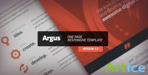 ThemeForest - Argus - One Page Responsive Template