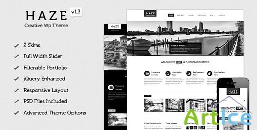 ThemeForest - Haze v1.2 - Beautiful WordPress Theme