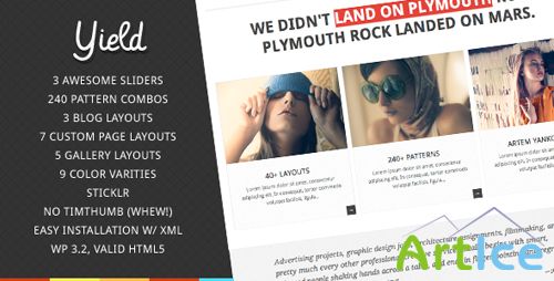 ThemeForest - Yield - Creative WordPress Theme