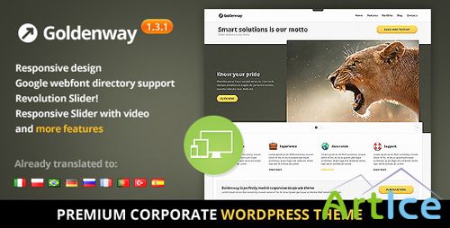 ThemeForest - Goldenway v1.1 - Premium Wordpress Theme