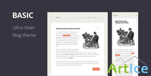 ThemeForest - Basic - Ultra-clean Responsive Blog Theme