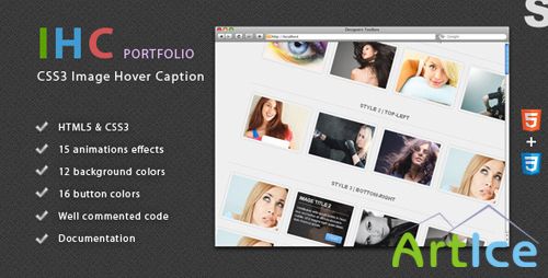 CodeCanyon - IHC - Portfolio CSS3 Image Hover Caption