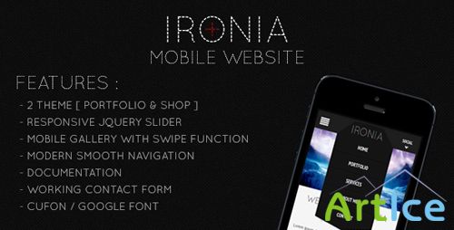 ThemeForest - IRONIA - Mobile Website