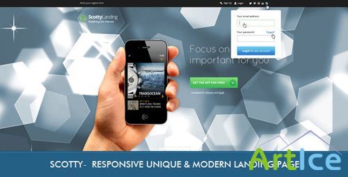 ThemeForest - Scotty - Responsive Landing Page