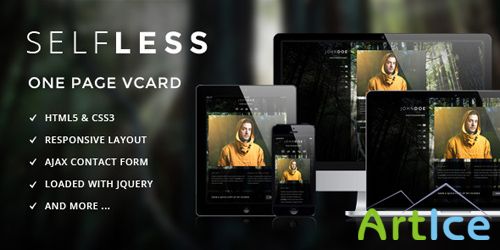 ThemeForest - Selfless - One Page Personal VCard HTML5 Template