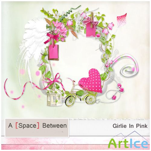 Scrap Set - Girlie In Pink PNG and JPG Files