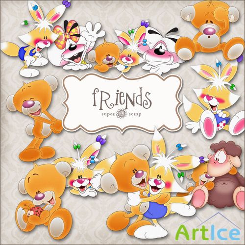 Scrap Set - Friends PNG Files