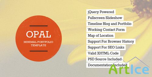 ThemeForest - Opal - Minimal Portfolio Template