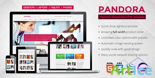 ThemeForest - Pandora - Premium Responsive HTML5 & CSS3