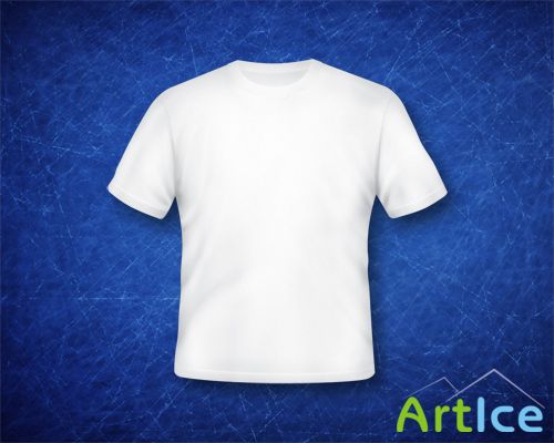 PSD Source - Blank White T-shirt