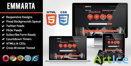 ThemeForest - Emmarta - Responsive Coming Soon