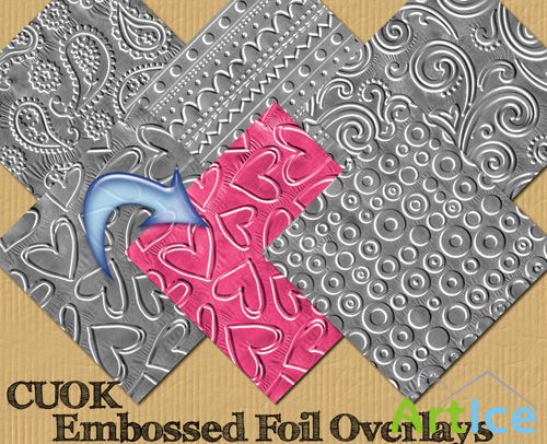 Scrap KIt - Embossed Foil Overlays