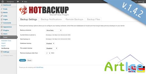 CodeCanyon - Hot Backup Manager v1.4.2