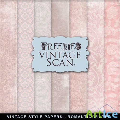 Textures - Vintage Style Papers - Romantic Winter