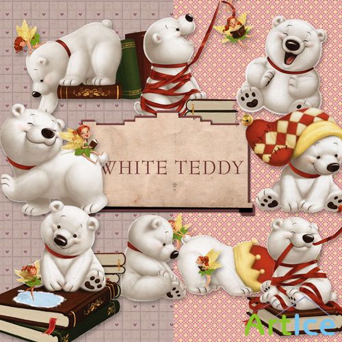 Scrap-kit - White Taddy - loved Hero of the Fairy Tales