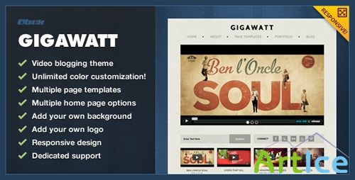 ThemeForest - Gigawatt v1.1.3.0 - WordPress Video Theme