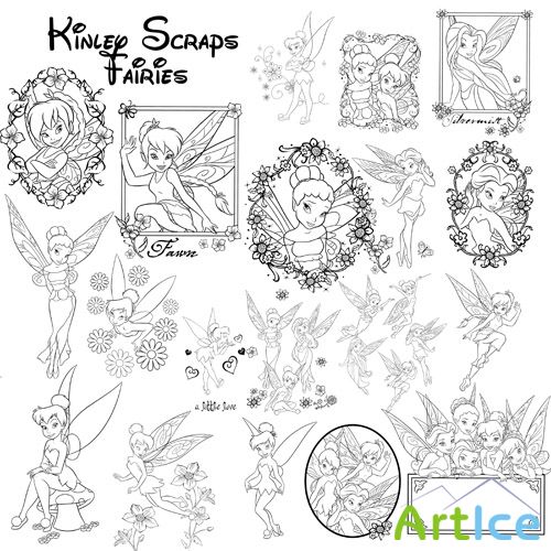 Scrap Kit - Faries PNG Files