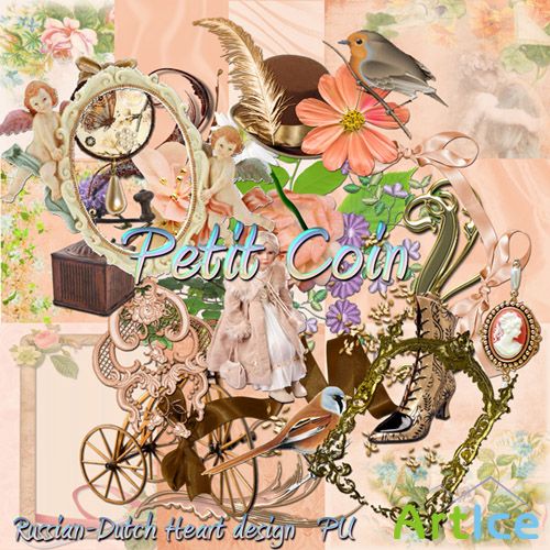 Scrap Set - Petit Coin PNG and JPG Files