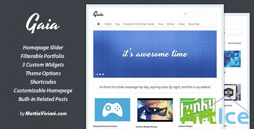 ThemeForest - Gaia v1.8 - Wordpress Portfolio Theme